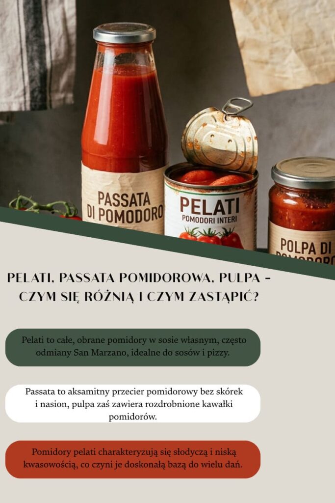 Pelati, passata pomidorowa, pulpa – czym się różnią i czym zastąpić?