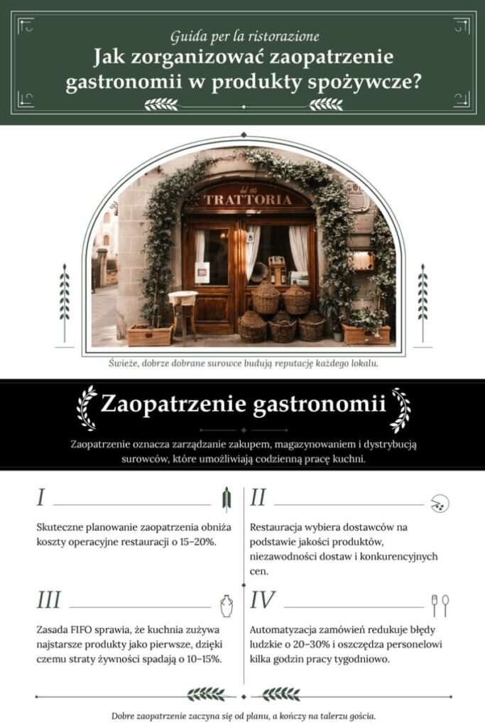 jak zorganizowac zaopatrzenie gastronomii