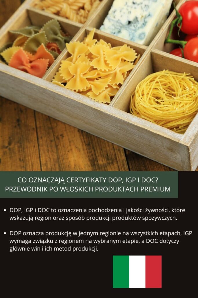 Co znacza certyfikaty DOP, IGP, DOC w karcie premium
