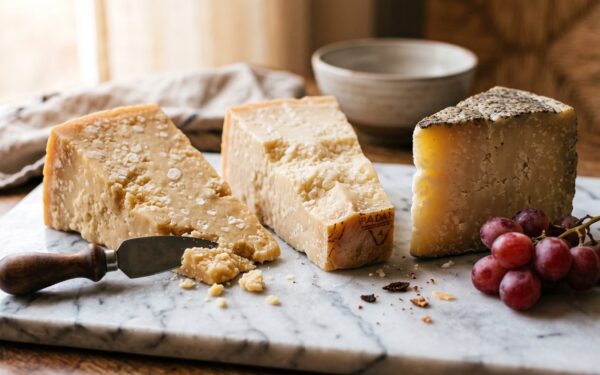 Włoskie sery dojrzewające - Parmigiano Reggiano, Grana Padano i Pecorino